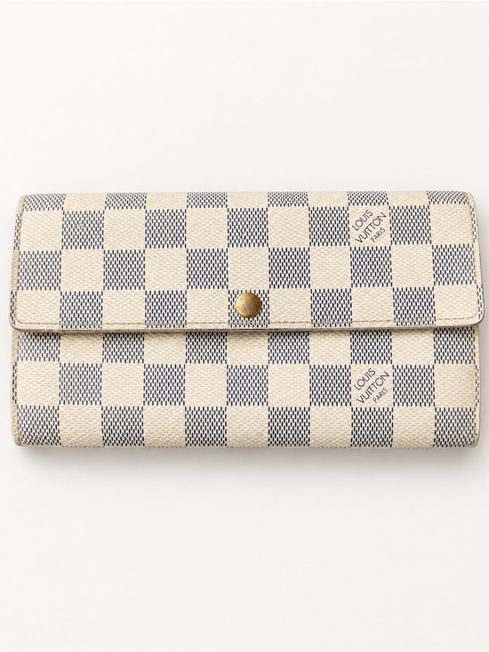 Louis Vuitton | Bags | Louis Vuitton Sarah Wallet In Damier Azur Coated ...